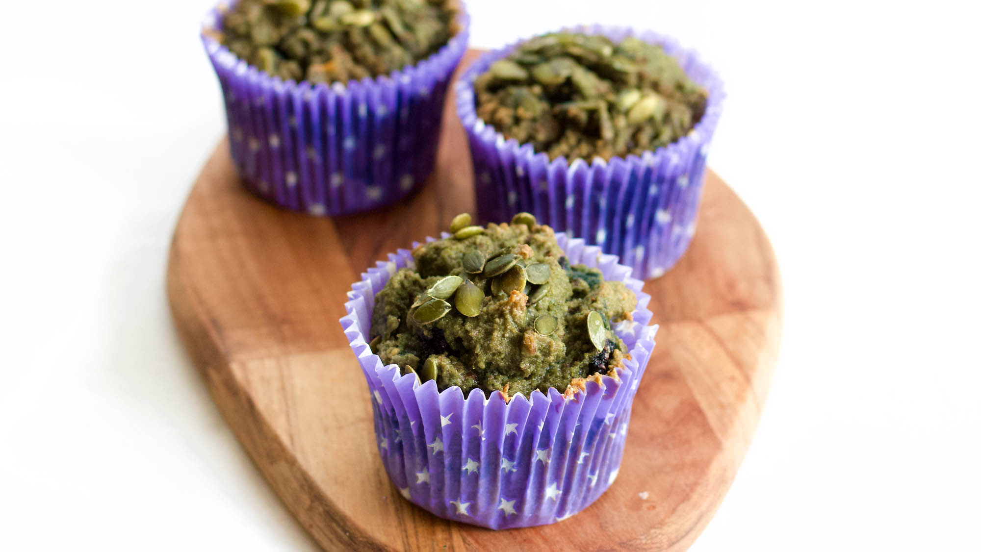 Pumpkin Seeds and Blueberries Keto Muffins