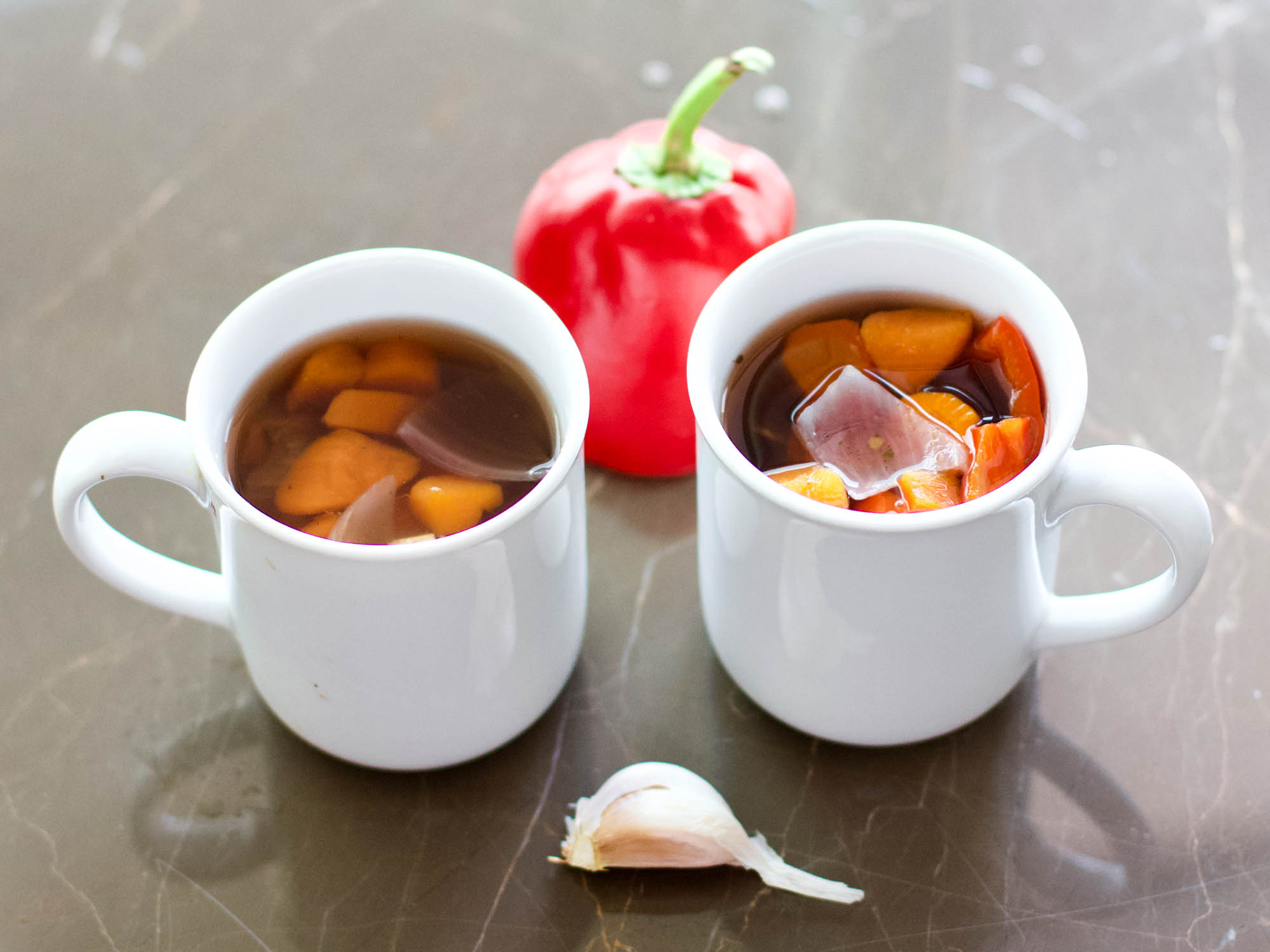 Healthy Onion Potato Mug Soup