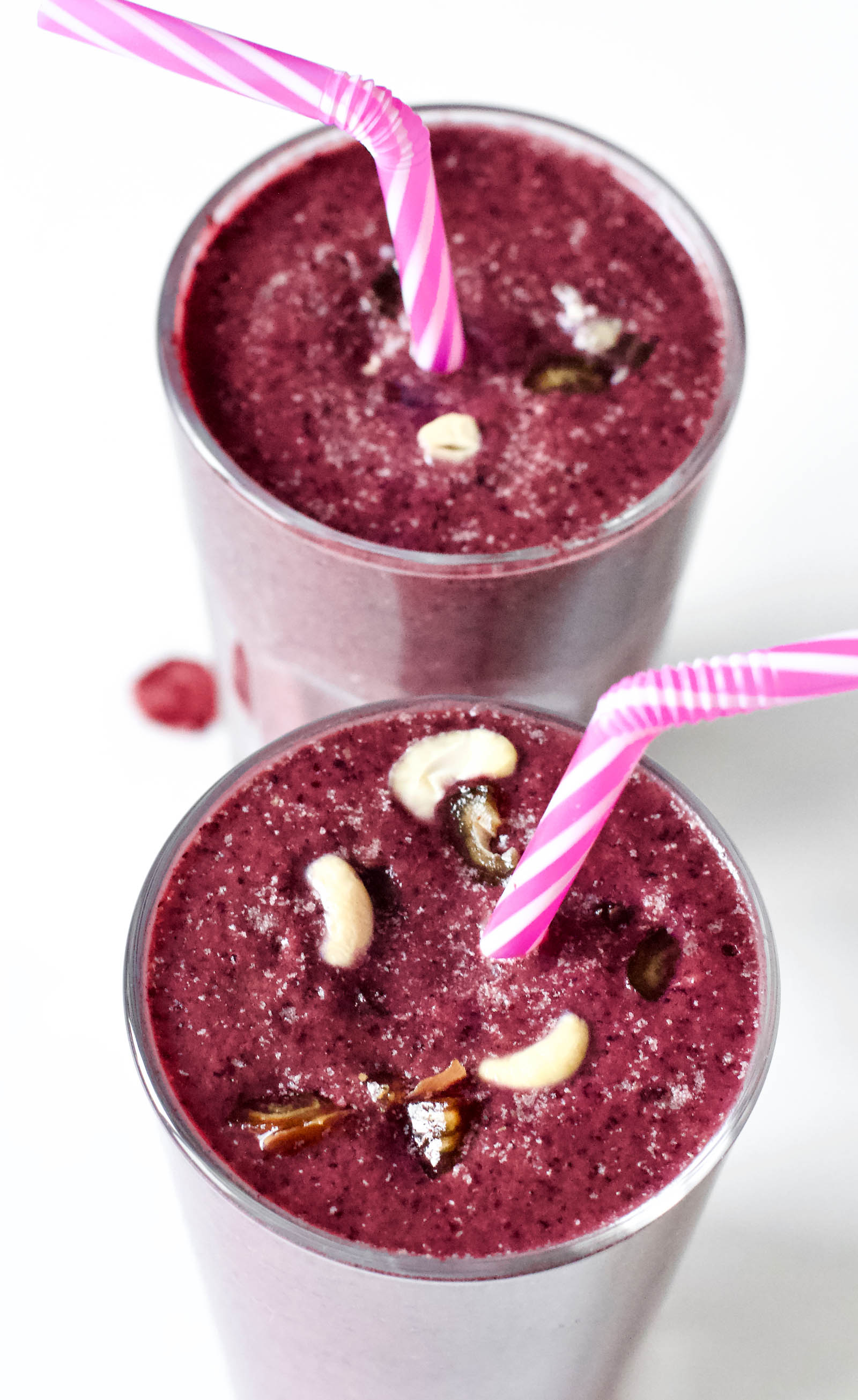 Two servings of Smoothie Sweet November top view