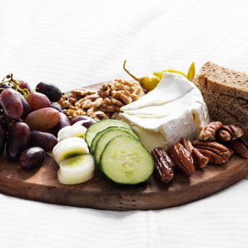 side view with Delicious French Plateau with Camembert