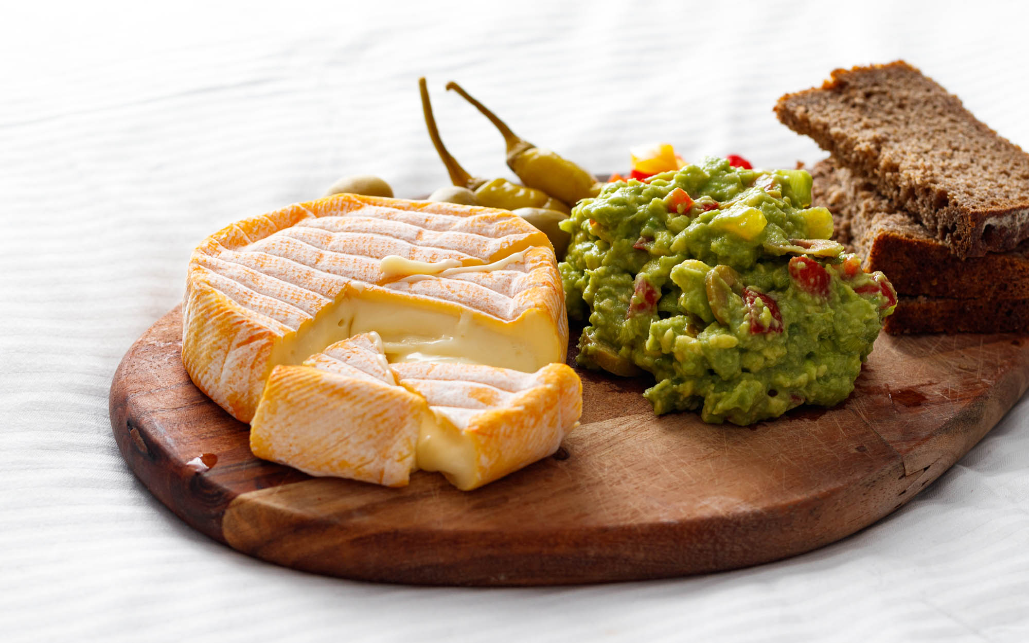 Guacamole and French Cheese Plateau