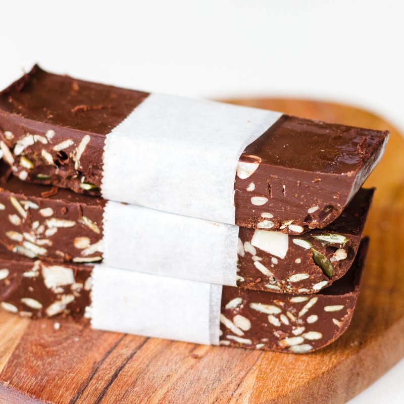 Easy Vegan Dark Chocolate Nut Bars Refresh My Health