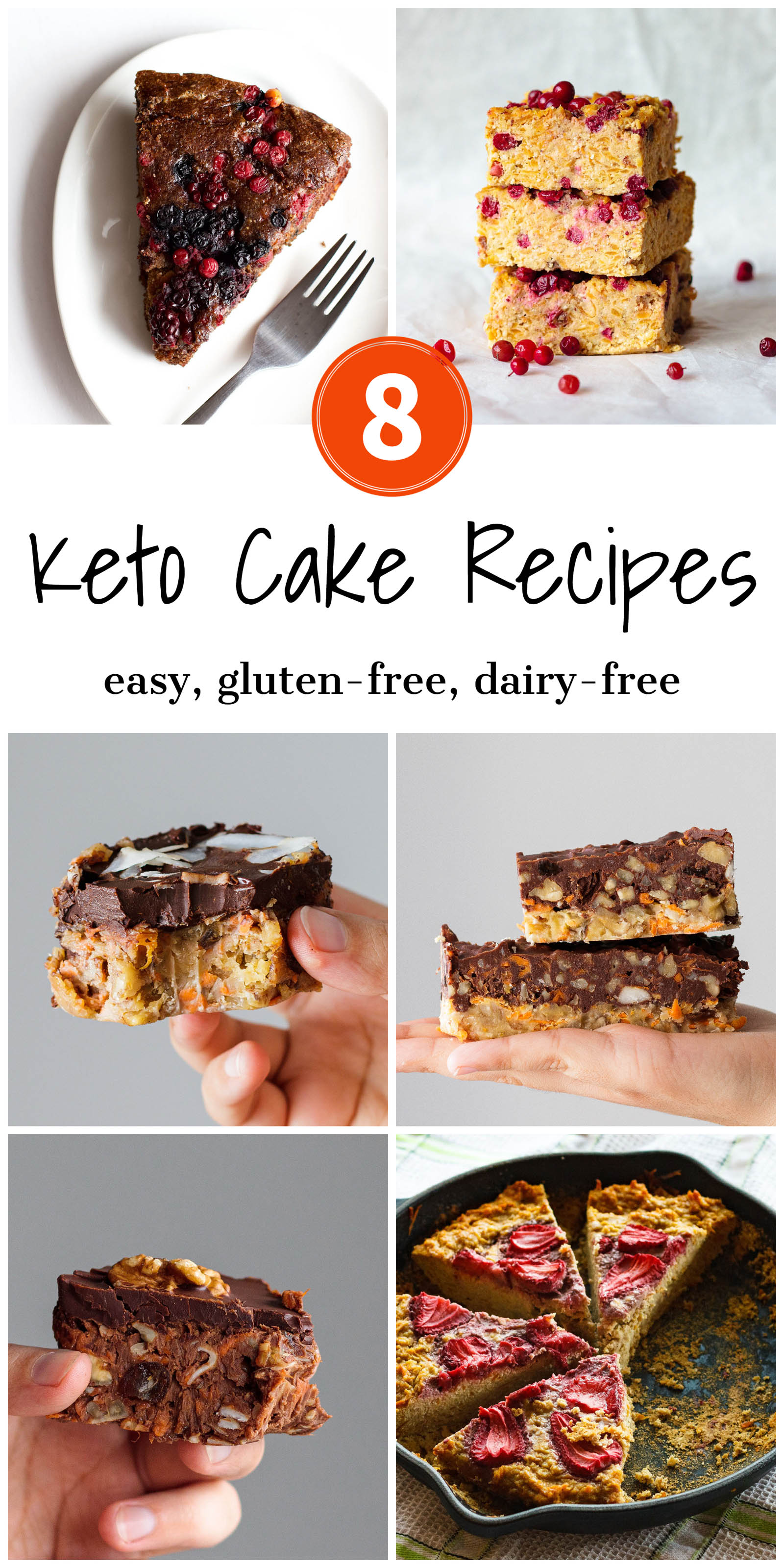 Pinterest Image - 8 Easy Keto Cake Recipes
