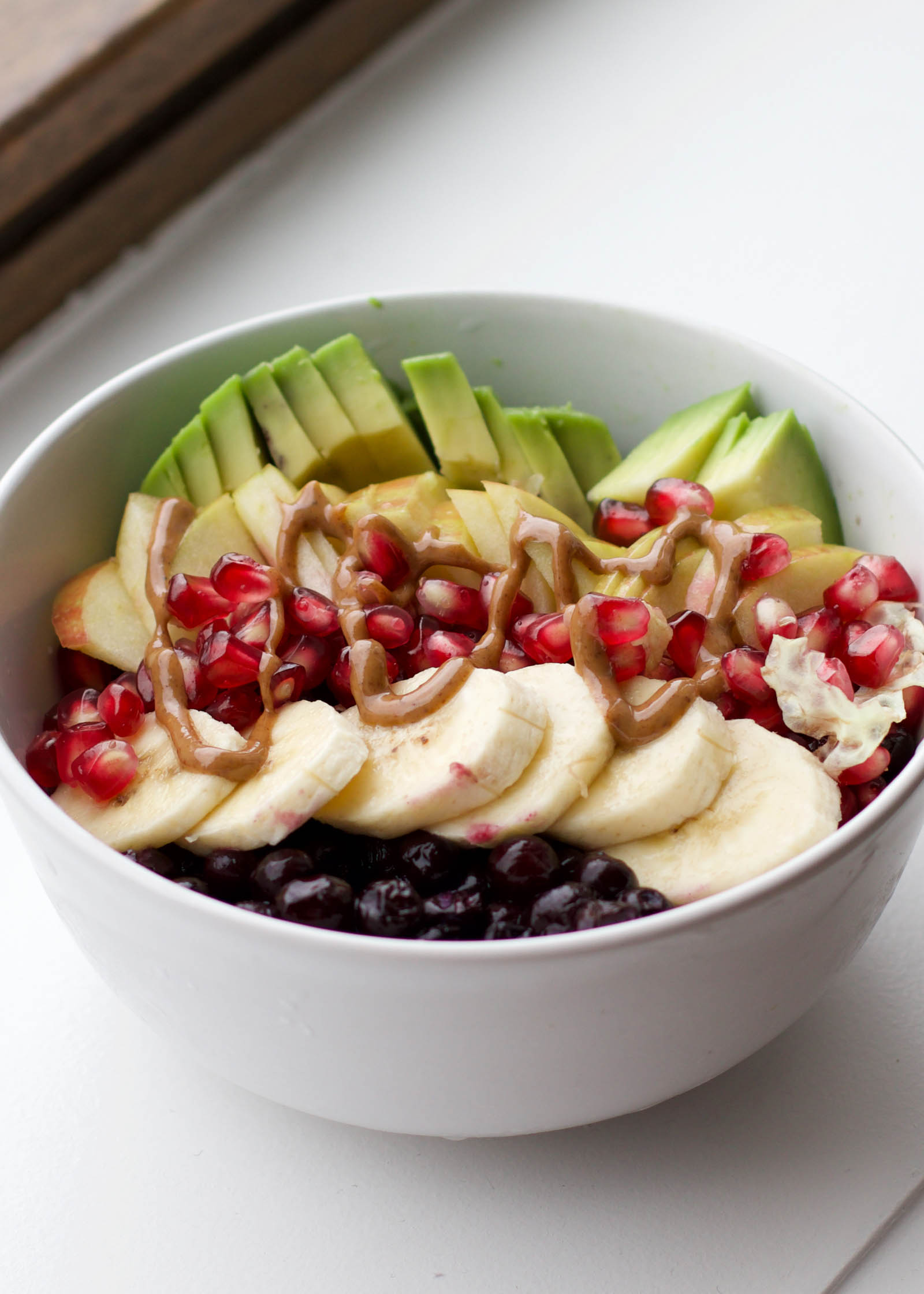 Single serving of freshly made Real-Deal Raw Fruit Bowl