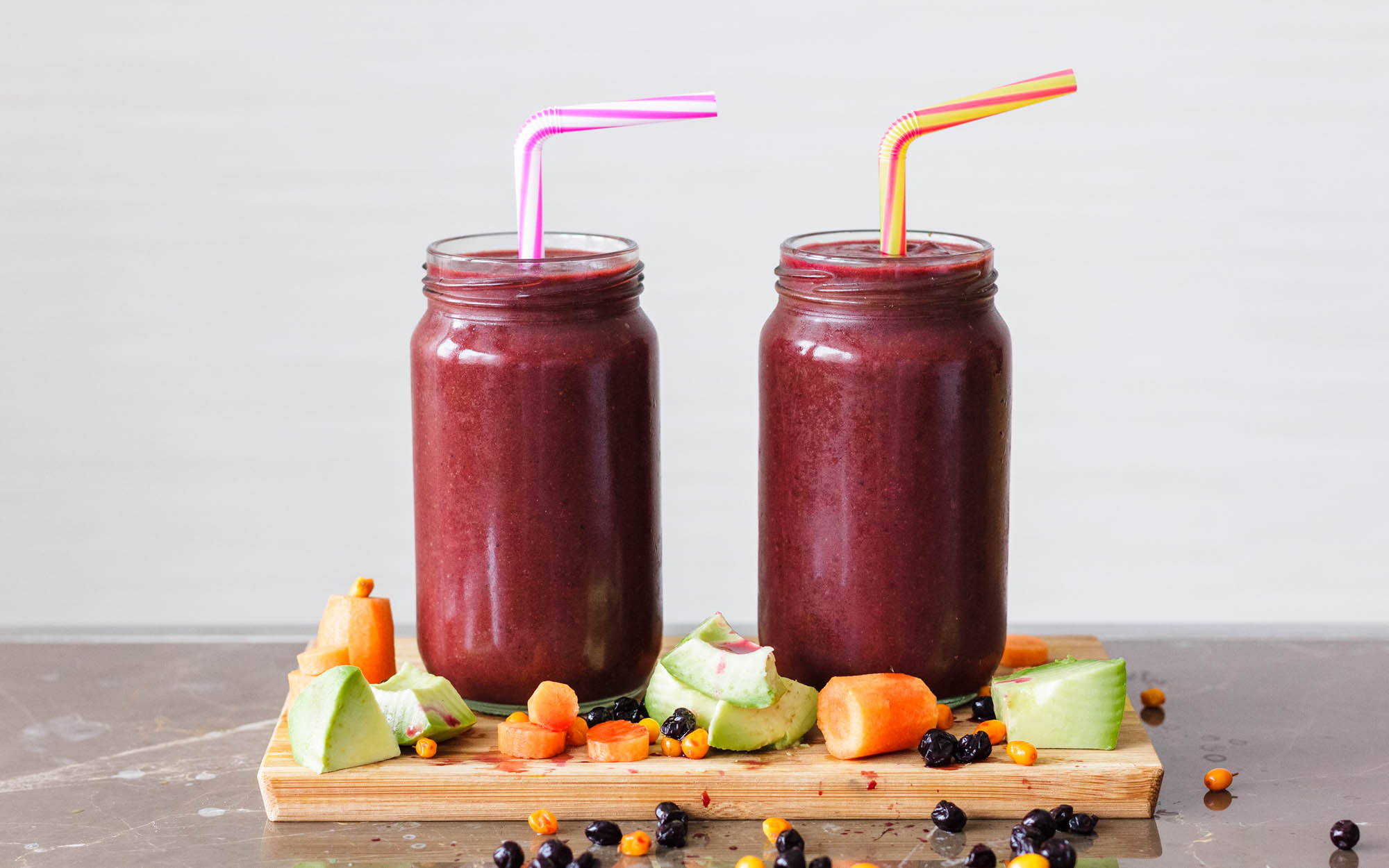 Berry Beet Vegetable Detox Smoothie