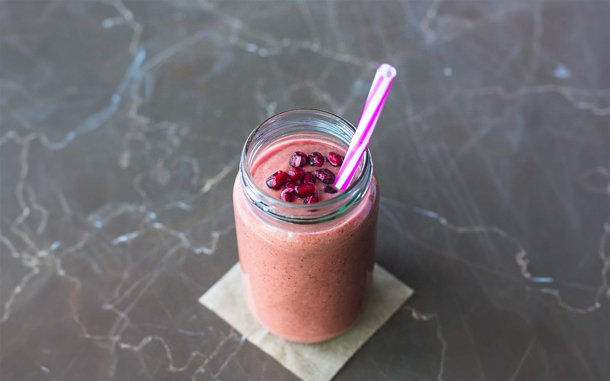 Sweet And Spicy Winter Pink Smoothie