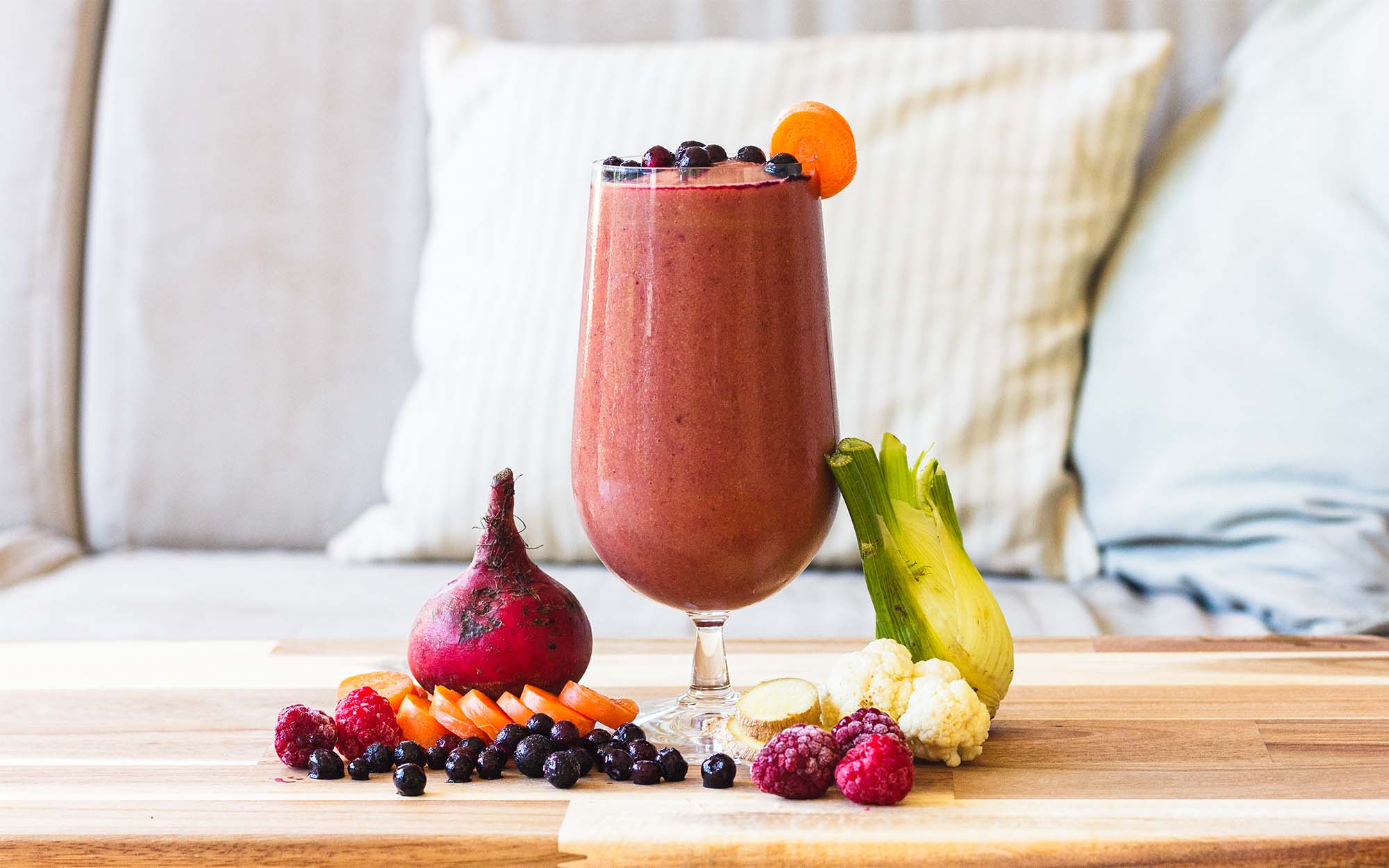 Beet Berry Cauliflower Refreshing Fall Smoothie