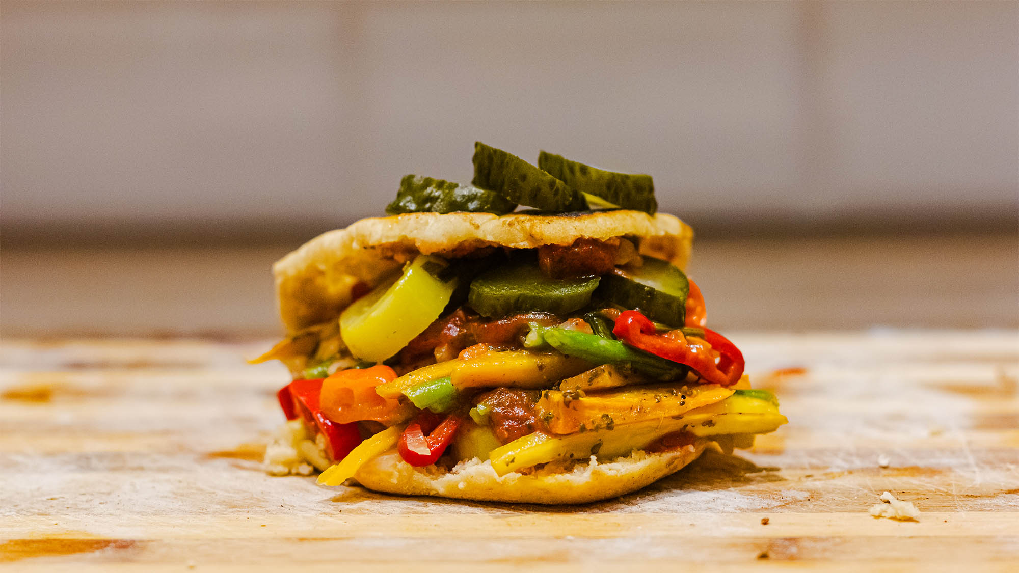 Colorful Vegetable Stuffed Pitas | Vegan & Delicious!